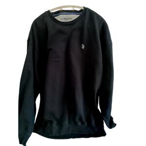 Vintage Polo Ralph Lauren XL crew neck knit sweater  Navy  heritage preppy